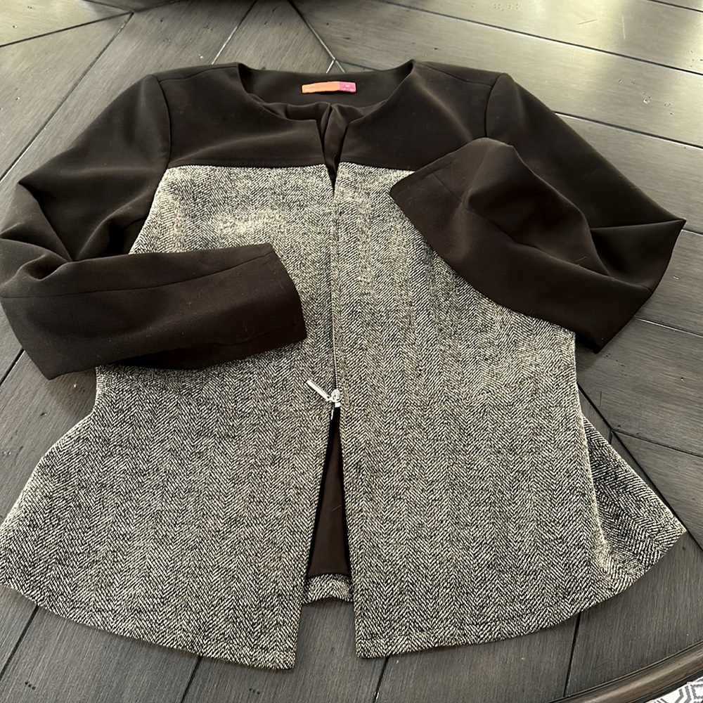 Black and grey jacket